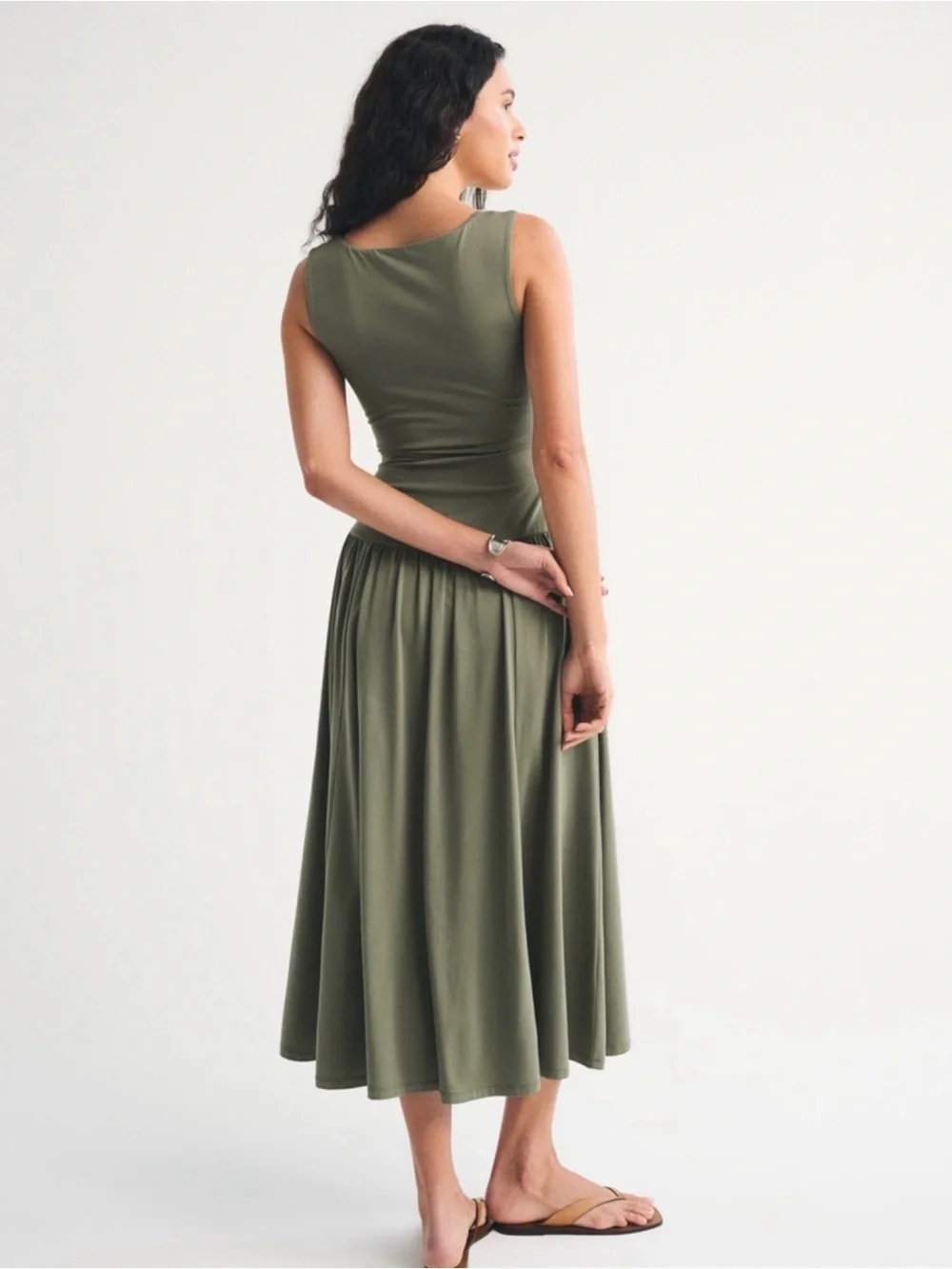 Abercrombie & Fitch Bra-Free 2-in-1 Reversible Knit Maxi Dress Medium